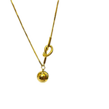Knot ball necklace