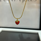 Strawberry necklace