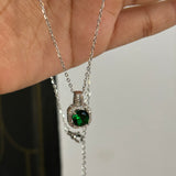 Emerald green necklace