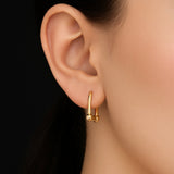 Horseshoe hoops earrings