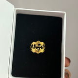 Studded irregular shape ring