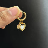 Heart 2 in 1 earrings