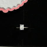 Square Solitaire ring