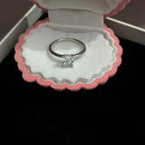 Square Solitaire ring