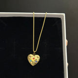 Heart necklace (Multi coloured)
