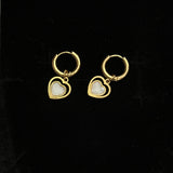 Heart 2 in 1 earrings