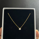 Single stone necklace