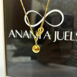 Knot ball necklace