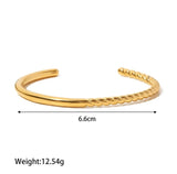 Half twisted cuff Bracelet