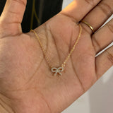Mini bow necklace
