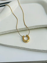 Lucky horse shoe necklace