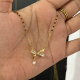 Bow heart mangalsutra