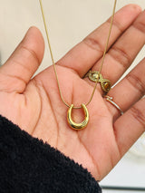 Lucky horse shoe necklace