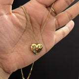 Heart necklace (Multi coloured)