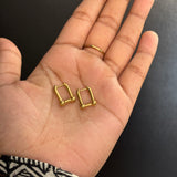 Horseshoe hoops earrings