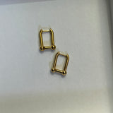Horseshoe hoops earrings