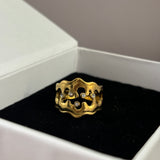 Studded irregular shape ring