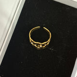 Studded irregular shape ring