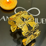 Butterfly cuff bracelet
