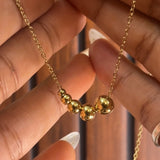 Dainty ball necklace