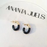 Coloured chunky hoops