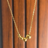 Dainty ball necklace
