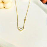 Dainty heart necklace