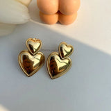 Puffy heart earrings
