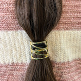 Zigzag pony rubber band