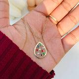 Multi coloured necklace