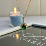 Diana emerald necklace