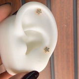 Mini flower studs