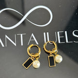 2 in 1 drop earrings