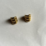 Triple layer cuff earrings