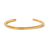 Half twisted cuff Bracelet