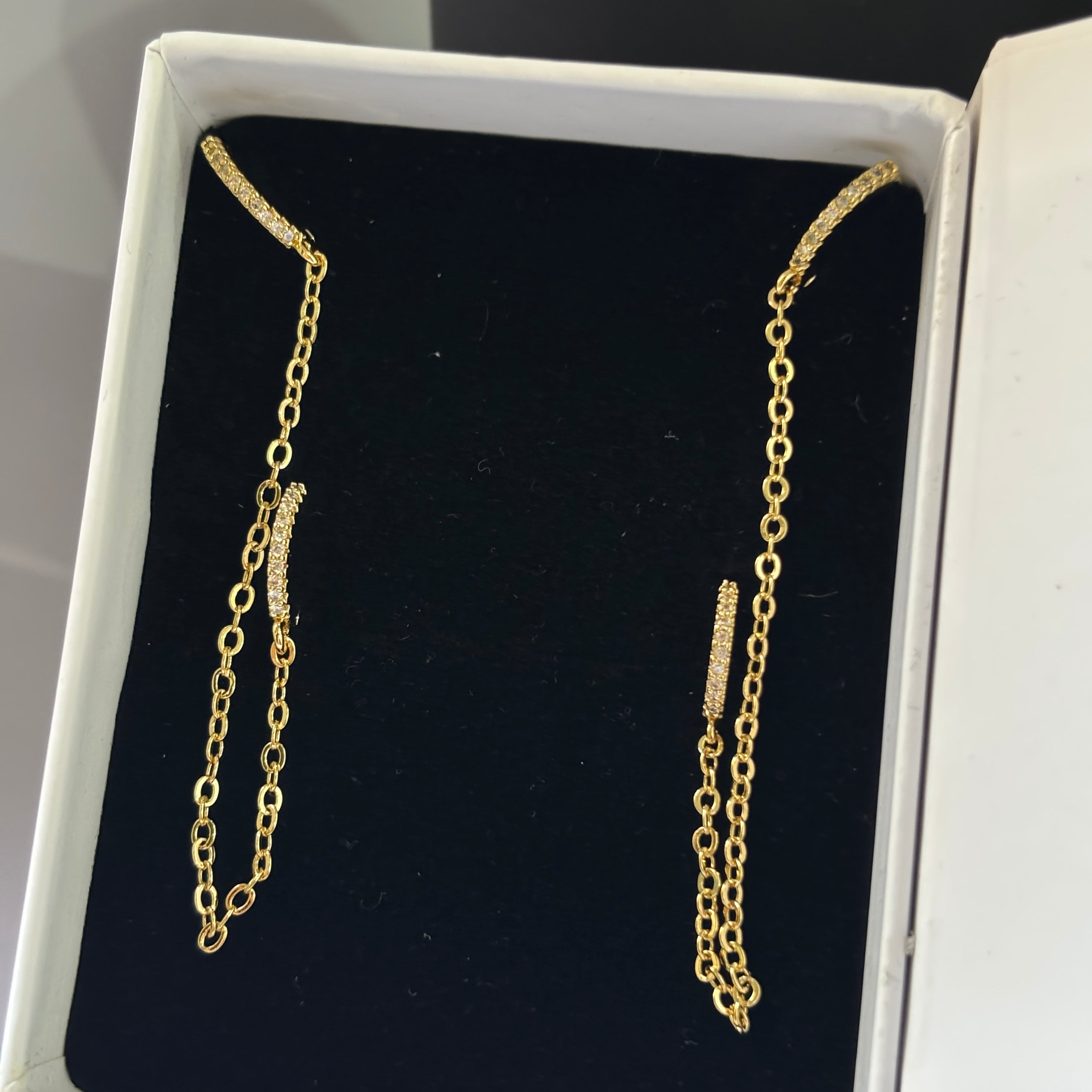 Double piercing hoops (brass)