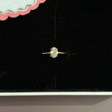 Oval Solitaire ring