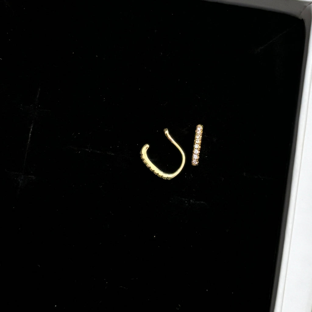 Minimal cuff earrings