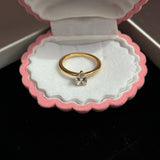 Drop Solitaire ring