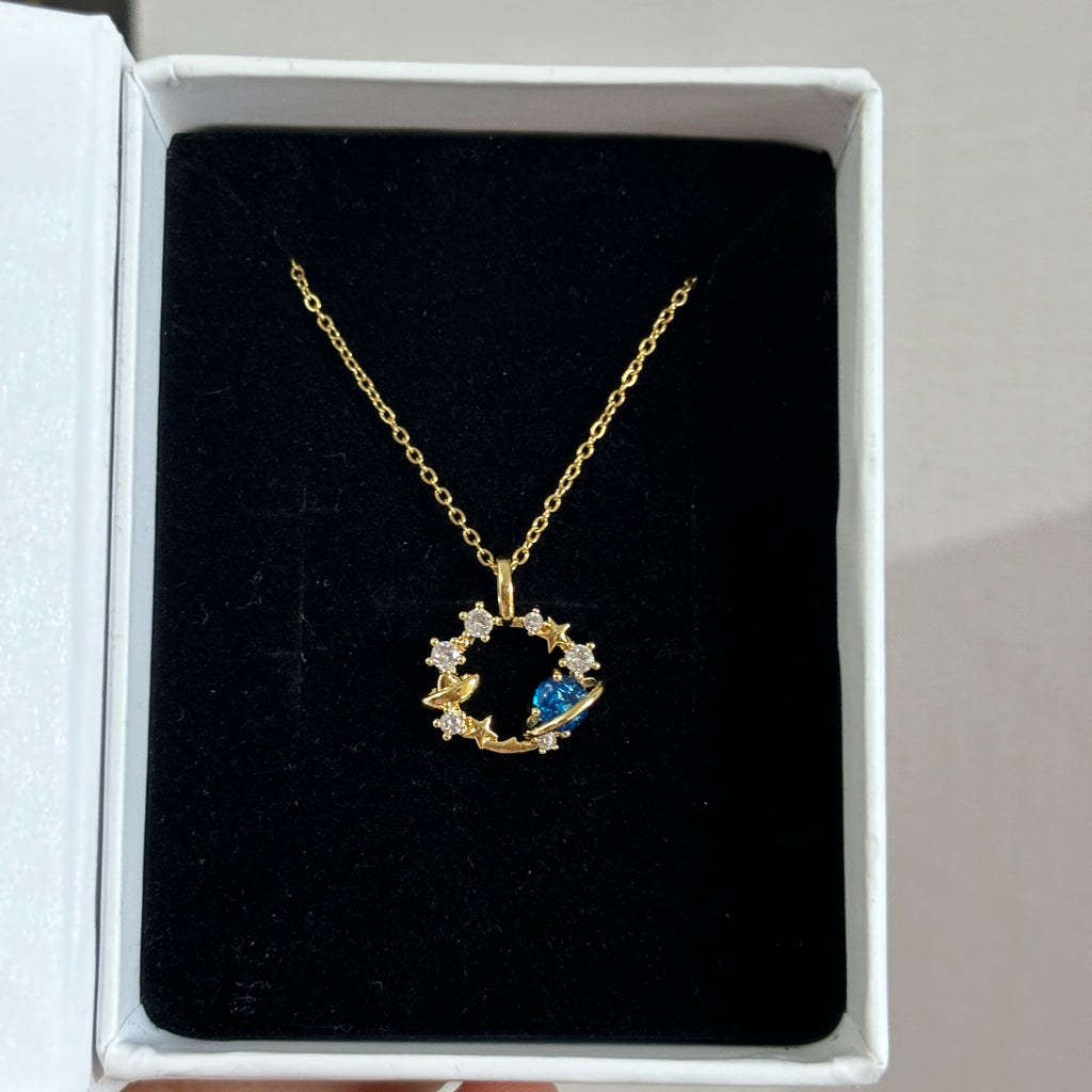 Saturn necklace
