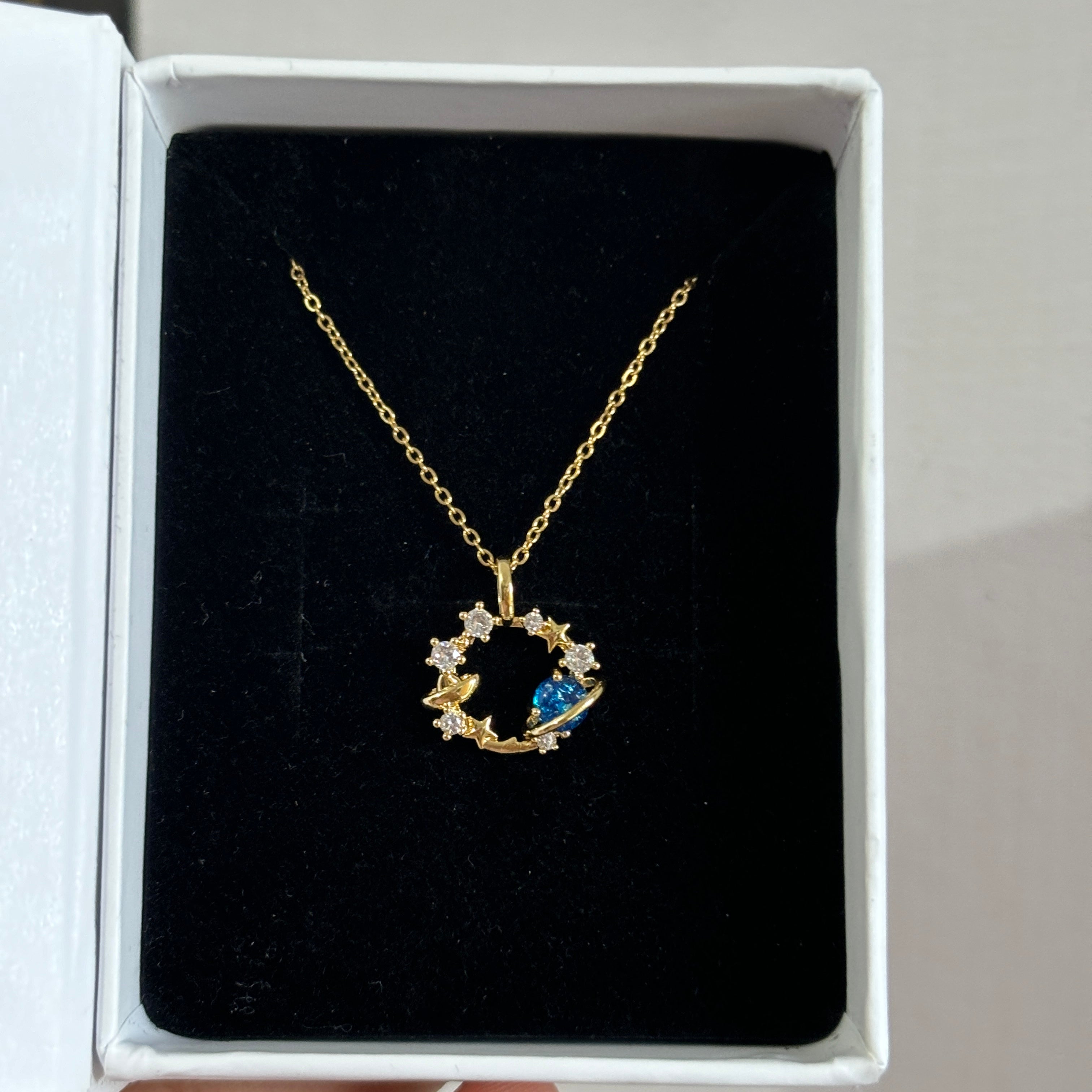 Saturn necklace