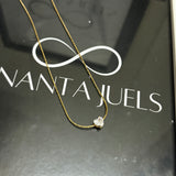 Heart viti necklace