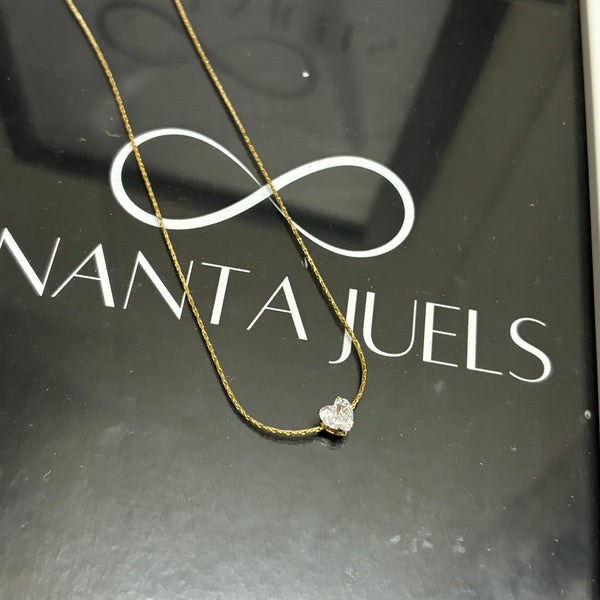 Heart viti necklace