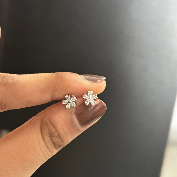 Floral studs