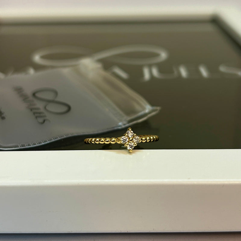 Mini studded ring