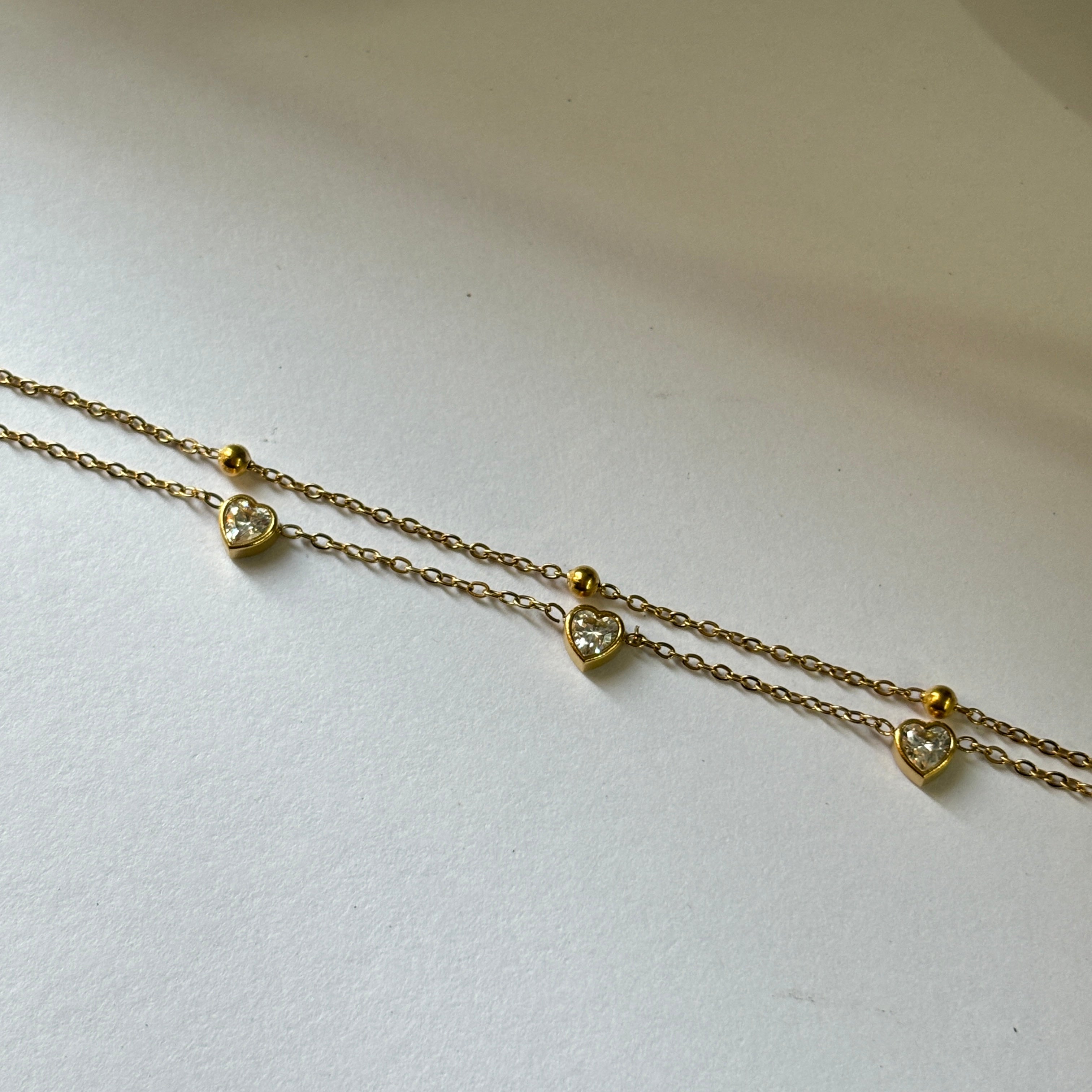 Bella heart chain bracelet