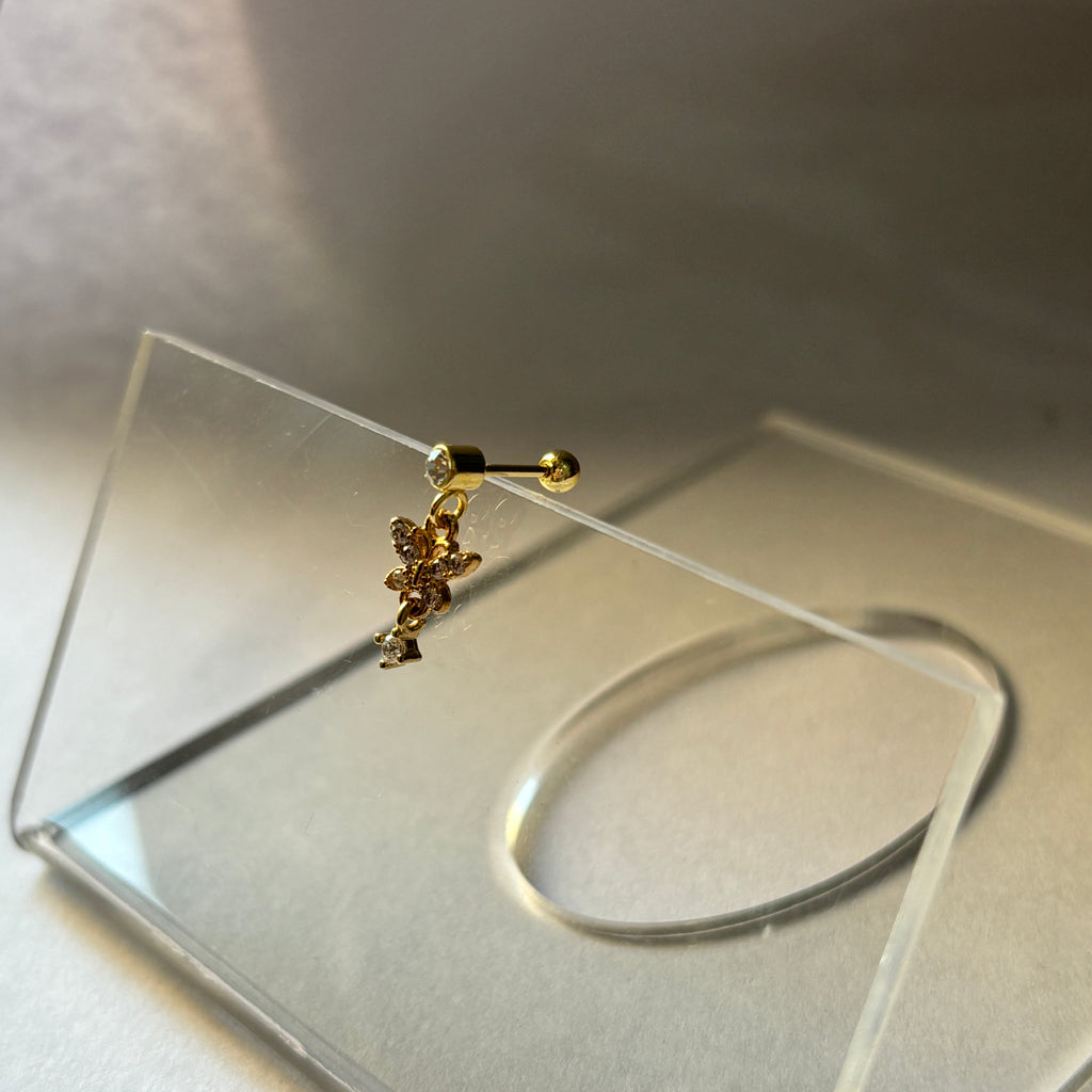 Hanging butterfly studs (ball screw) single piece