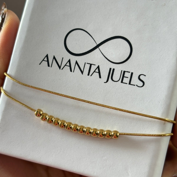 Double layer anklet