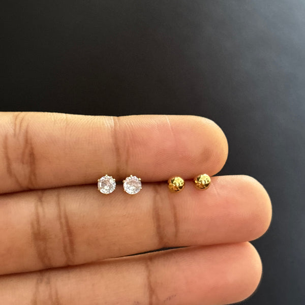 basic stud  (for Double piercing)