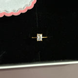 Square Solitaire ring